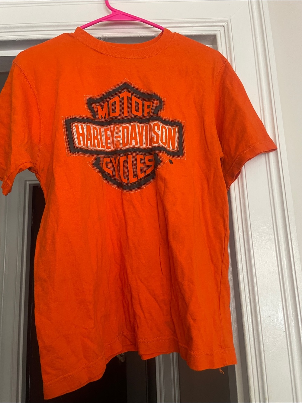 Harley-Davidson Bright Orange Logo Tee